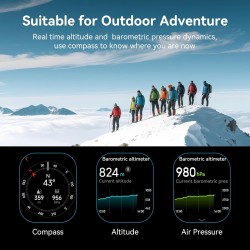 Reloj Inteligente Hombre, GPS Smartwatch 2.06" AMOLED Pantalla Táctil, Llamadas Bluetooth 178+ Modos Deportivos, Monitor de