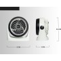 MAXELLPOWER Desktop Fan 30W Floor Table Head Adjustable 6 Inches 15 cm (Black)