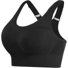 Litherday Sujetador Deportivo Mujer Alto Impacto sin Aros con Almohadillas Extraíbles Bra Deportivo Push Up para Yoga Running