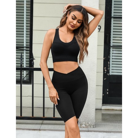 Litherday Sujetador Deportivo Mujer Alto Impacto sin Aros con Almohadillas Extraíbles Bra Deportivo Push Up para Yoga Running