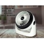 MAXELLPOWER Desktop Fan 30W Floor Table Head Adjustable 6 Inches 15 cm (Black)