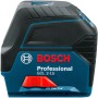 Bosch Professional Nivel láser GCL 2-15 (láser rojo, interior, con puntos de plomada, alcance: 15 m, 3 pilas AA, soporte