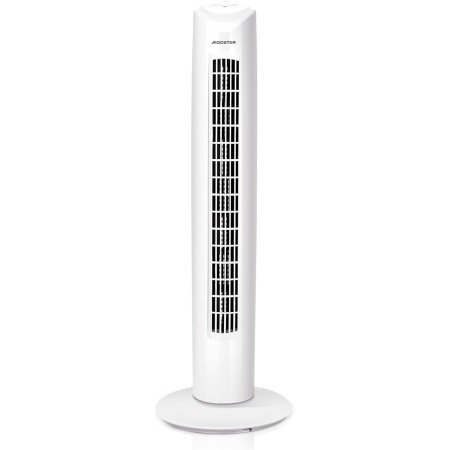 Aigostar Tower Fan, 3 Speeds, Quiet, 85° Oscillation, 82 cm High, Compact Design, Easy Installation, Low Consumption 45W, White,