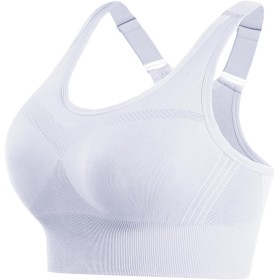 Litherday Sujetador Deportivo Mujer Alto Impacto sin Aros con Almohadillas Extraíbles Bra Deportivo Push Up para Yoga Running