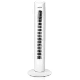 Aigostar Tower Fan, 3 Speeds, Quiet, 85° Oscillation, 82 cm High, Compact Design, Easy Installation, Low Consumption 45W, White,