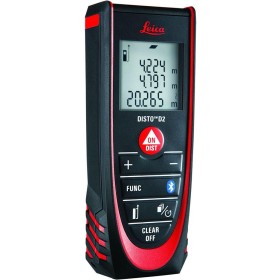 Leica DISTO D2: Medidor láser de distancia multifuncional con Bluetooth (se conecta a aplicaciones) para mediciones de