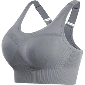 Litherday Sujetador Deportivo Mujer Alto Impacto sin Aros con Almohadillas Extraíbles Bra Deportivo Push Up para Yoga Running