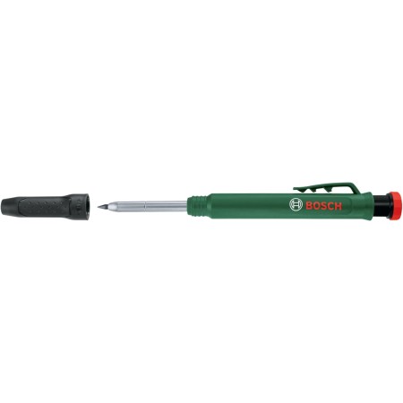 Bosch Home and Garden Lápiz Marcador de Agujeros Profundos, Lápiz Inteligente, para Marcar Sobre Piedra, Madera, Papel y