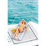 Intex 58894EU - Colchoneta Hinchable 18 Vasos Plata + Almohada 188x71 cm