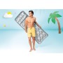 Intex 58894EU - Colchoneta Hinchable 18 Vasos Plata + Almohada 188x71 cm