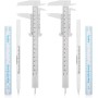 Aster 6 herramientas de mapeo de cejas, 2 reglas de medición de cejas, 2 marcadores blancos con 2 reglas de papel, marcador de