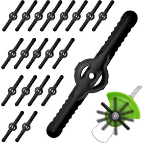 eupdd 100 Piezas Cuchilla desbrozadora de plástico: 14cm Cuchilla Desbrozadora, Cuchillas de Plástico para Desbrozadora,