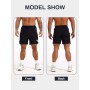 Pantalones de Running para Hombre Pantalones Cortos Deportivos de Verano con Bolsillo con Cremallera Pantalones de Entrenamiento