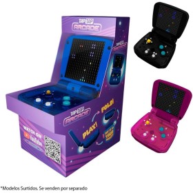 TAPTAP ARCADE FC34812 BANDAI - Multicolor- Dispositivo de juegos electrónico tamaño de Palma - maquina recreativa retro, incluye