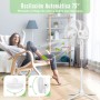 Aigostar - Standing Fan with 7 Blades, 60 W, Diameter 41 cm, Quiet Standing Fan Oscillating 75°, 3 Speeds and Adjustable Height