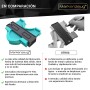 Herramienta de marca MARKENZEUG para medición de contornos con cerradura | Medidor de contornos con bloqueo | Para laminados,