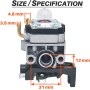 Kit Carburador para Honda GX35 GX25 UMK435E UMK425E UMS425E HHB25 FG110, JRISBO Repuestos Motor y Desbrozadora y Soplador