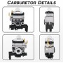 Kit Carburador para Honda GX35 GX25 UMK435E UMK425E UMS425E HHB25 FG110, JRISBO Repuestos Motor y Desbrozadora y Soplador
