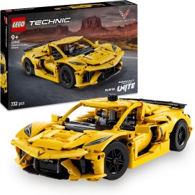 LEGO Technic Chevrolet Corvette Stingray Kit de Maqueta de Coche Deportivo de Juguete, Vehículo con Puertas y Capó Que se Abren,