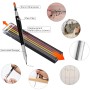 Escuadra Carpintero 180mm, Escuadra Combinada 300mm, Metalicas Carpintero con Nivel de Burbuja,Lápiz Metálico e 12 minas de