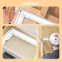 Xpieoyrm Escuadra Carpintero 300 mm, Metalicas Carpintero con Nivel de Burbuja, Escuadra Precision aleación de aluminio Regla