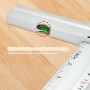 Xpieoyrm Escuadra Carpintero 300 mm, Metalicas Carpintero con Nivel de Burbuja, Escuadra Precision aleación de aluminio Regla