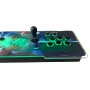 Arcade Machine Console with 28000 Retro Games and 3D Games with Color Changing LEDs and Sound System and Oval Joysticks