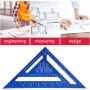 Senbaler Carpintero Metalicas, 12 pulgadas Aleación de Aluminio Regla Triangular, Adecuado para Diseño Decorativo, Medición de