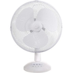 Russell Hobbs Portable Desk Fan, 12 Inch Lightweight 3 Speeds Wide Angle Oscillation Powerful Airflow Quiet for Bedroom Office