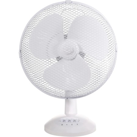 Russell Hobbs Portable Desk Fan, 12 Inch Lightweight 3 Speeds Wide Angle Oscillation Powerful Airflow Quiet for Bedroom Office