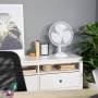 Russell Hobbs Portable Desk Fan, 12 Inch Lightweight 3 Speeds Wide Angle Oscillation Powerful Airflow Quiet for Bedroom Office
