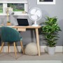 Russell Hobbs Portable Desk Fan, 12 Inch Lightweight 3 Speeds Wide Angle Oscillation Powerful Airflow Quiet for Bedroom Office
