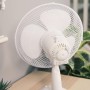 Russell Hobbs Portable Desk Fan, 12 Inch Lightweight 3 Speeds Wide Angle Oscillation Powerful Airflow Quiet for Bedroom Office