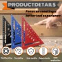 Pangdapengpeng Escuadra Carpintero 180mm, Regla Triangular Métrica de Aluminio, 26cm