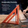 Presch Escuadra Carpintero 180mm - Calibre para brocas inteligente para diámetros precisos - Aluminio fresado de alta precisión