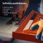 Presch Escuadra Carpintero 180mm - Calibre para brocas inteligente para diámetros precisos - Aluminio fresado de alta precisión