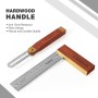 WORKPRO Escuadra para Carpintero 2 Piezas, Escuadra de Cerrajero 200 mm y Falsa Escuadra Regulable 200 mm, Mango de Madera,