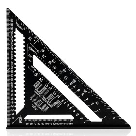 AivaToba Escuadra Carpintero 12 Pulgadas Escuadras Metalicas Carpintero Escuadra Rapida Multifuncional Triangular Aluminio