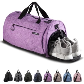 Fitgriff® Bolsa Deporte V1 Mujer y Hombre - Bolso de Gimnasio con Compartimento para Zapatos y Humeda, para Viaje, Entrenamiento