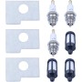 Adefol Filtro de combustible de aire Bujía Kit de piezas de repuesto para Stihl 017, 017C, 018, 018C, MS170, MS170C, MS180-1130