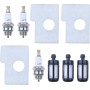 Adefol Filtro de combustible de aire Bujía Kit de piezas de repuesto para Stihl 017, 017C, 018, 018C, MS170, MS170C, MS180-1130