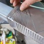 Herramienta de marcado de ángulo y arco de precisión, tubo cuadrado y regla de 90° de acero inoxidable, plantilla cuadrada