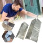 Herramienta de marcado de ángulo y arco de precisión, tubo cuadrado y regla de 90° de acero inoxidable, plantilla cuadrada