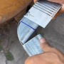Herramienta de marcado de ángulo y arco de precisión, tubo cuadrado y regla de 90° de acero inoxidable, plantilla cuadrada