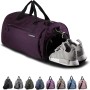 Fitgriff® Bolsa Deporte V1 Mujer y Hombre - Bolso de Gimnasio con Compartimento para Zapatos y Humeda, para Viaje, Entrenamiento