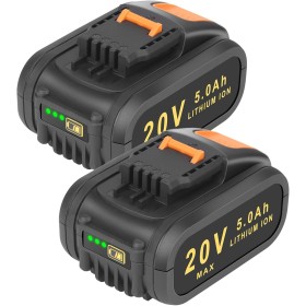REACELL 2X 5.0Ah Batería de Repuesto para Worx Batería 20V Batería Recargable Lithium Bateria Compatible para Worx 20 Volt