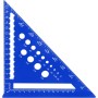 Escuadras Carpintero, Regla Triangular de 7 Pulgadas, Triangular Métrica de Aluminio Triángulo de Carpintería, Carpintero para
