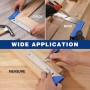 WORKPRO Escuadra para Carpintería con Mango de Aluminio, Precisión Cuadrada 200mm para Uso Profesional de Carpintería y Regla de