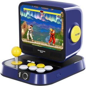 RETRO STATION Capcom Consola Arcade, Precargado con 5 Juegos de la Serie Street Fighter y 5 Juegos de la Serie Mega Man