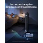 Dreo Alexa Tower Fan, Quiet Standing Sleep Fans with Remote Control, 8.9m/s Speed, 90° Oscillating with 6 Speeds, 4 Modes, 12